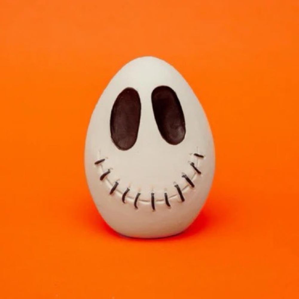 Spooky Skull Halloween Squeaky Egg by Lanco Pets NWT